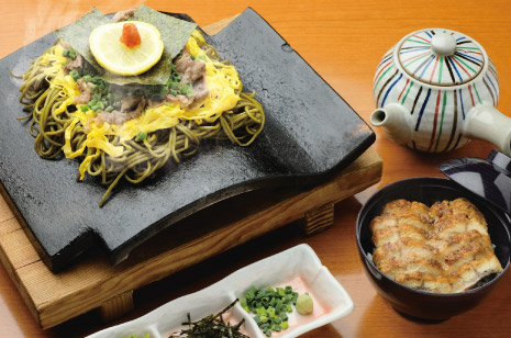 瓦そばうな茶セット